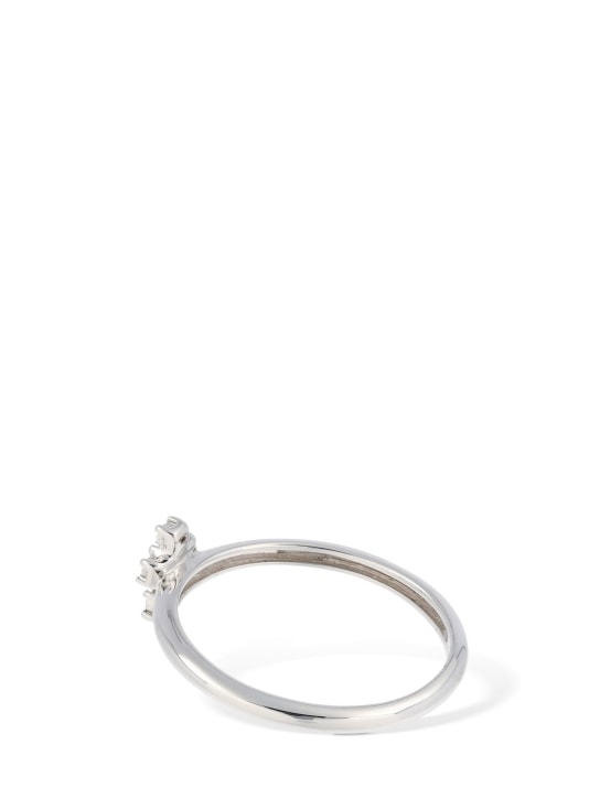 Bliss: Rugiada 18kt gold & diamond ring - Silver/Diamond - women_3 | Luisa Via Roma