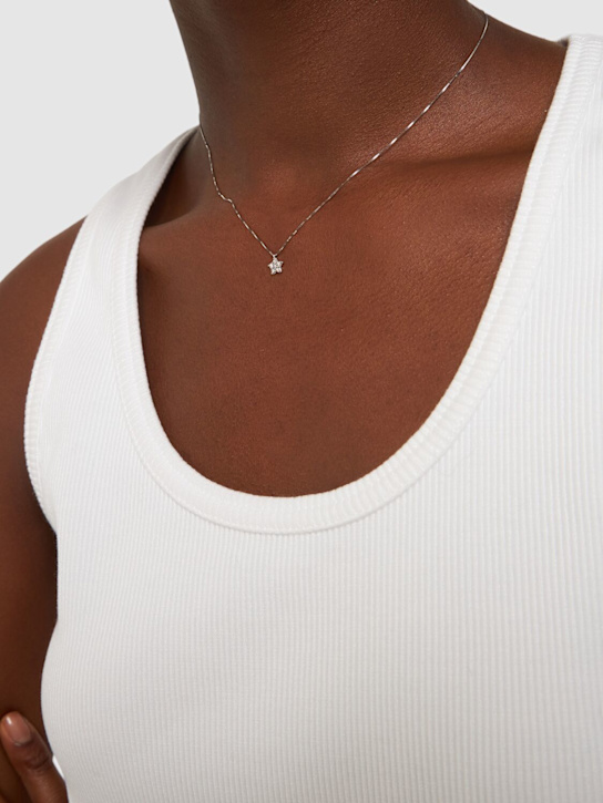 Bliss: Rugiada 18kt gold & diamond necklace - Silver/Diamond - women_1 | Luisa Via Roma