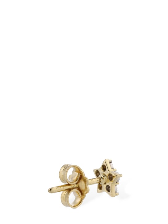 Bliss: Rugiada 18kt gold & diamond mono earring - Gold/Diamond - women_3 | Luisa Via Roma