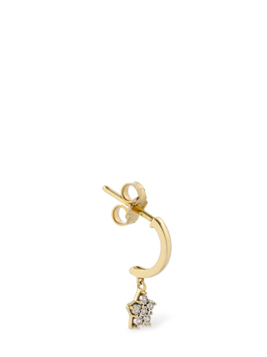 Bliss: Rugiada 18kt gold & diamond mono earring - Gold/Diamond - women_0 | Luisa Via Roma