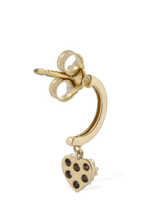 Bliss: Rugiada 18kt gold & diamond mono earring - Gold/Diamond - women_3 | Luisa Via Roma