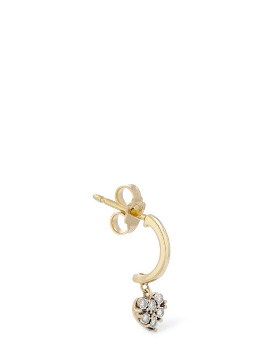 Bliss: Rugiada 18kt gold & diamond mono earring - Gold/Diamond - women_0 | Luisa Via Roma
