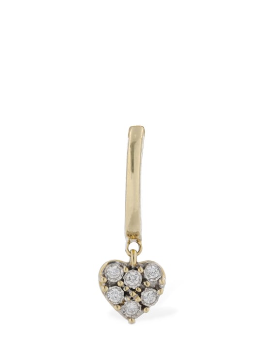 Bliss: Rugiada 18kt gold & diamond mono earring - Gold/Diamond - women_2 | Luisa Via Roma