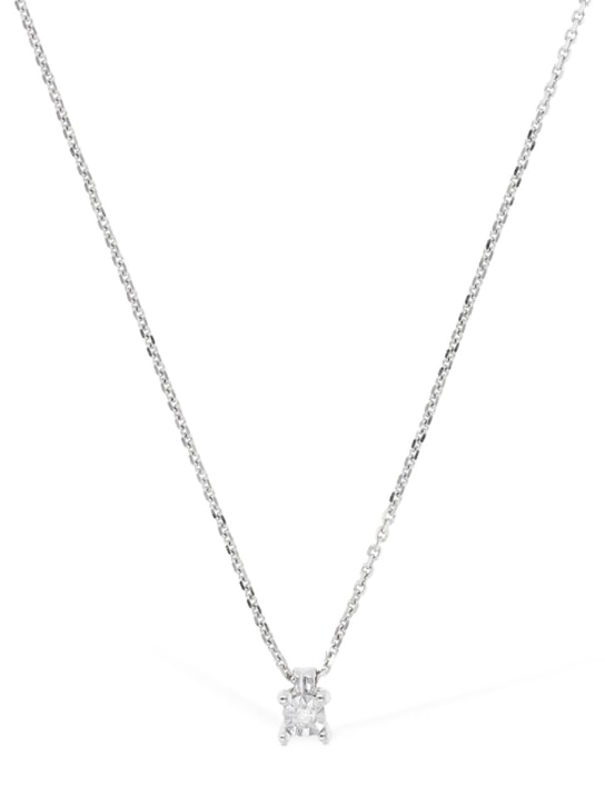 Bliss: Rugiada 18kt gold & diamond necklace - Silver/Diamond - women_0 | Luisa Via Roma