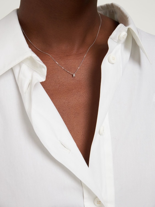 Bliss: Collar de oro 18kt y diamantes - Silver/Diamond - women_1 | Luisa Via Roma