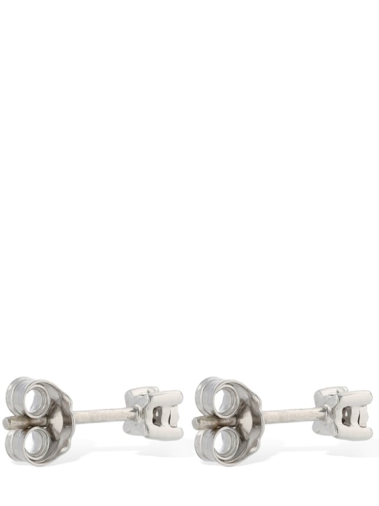 Bliss: Rugiada 18kt gold & diamond earrings - Silver/Diamond - women_2 | Luisa Via Roma