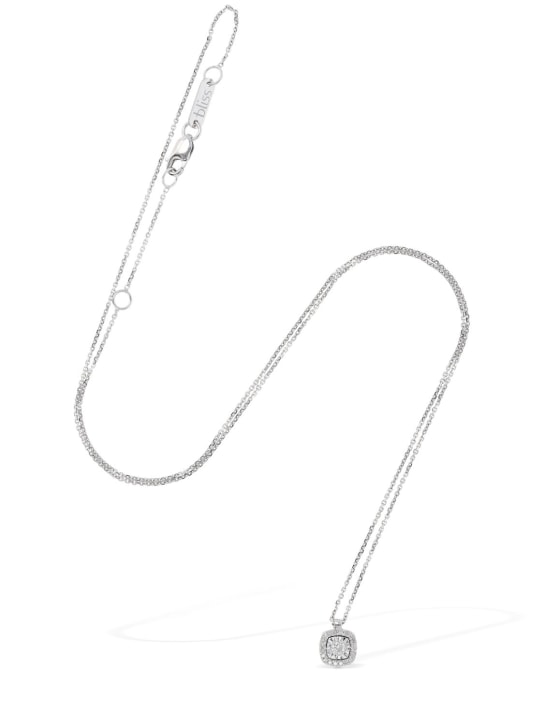 Bliss: Rugiada 18kt gold & diamond necklace - Silver/Diamond - women_2 | Luisa Via Roma