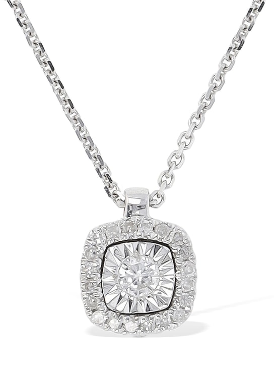 Bliss: Collar de oro 18kt y diamantes - Silver/Diamond - women_0 | Luisa Via Roma
