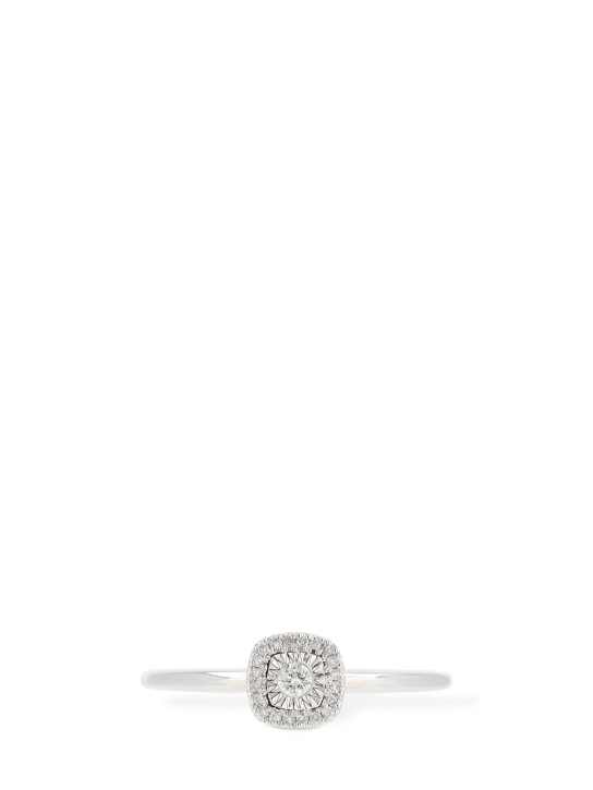 Bliss: Anello Rugiada in oro 18kt con diamanti - Silver/Diamond - women_2 | Luisa Via Roma