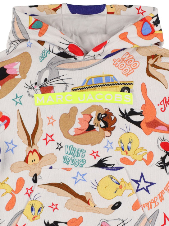 Marc Jacobs: Vestito Looney Tunes con cappuccio - Bianco/Multi - kids-girls_1 | Luisa Via Roma