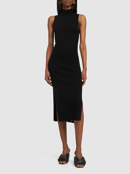 Reformation: Ida カシミアニットドレス - ブラック - women_1 | Luisa Via Roma