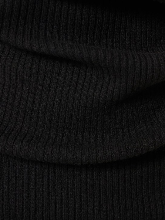 Reformation: Vallo cutout cashmere knit midi dress - Black - women_3 | Luisa Via Roma