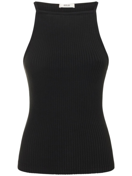 Agolde: Mina tank top - Black - women_0 | Luisa Via Roma