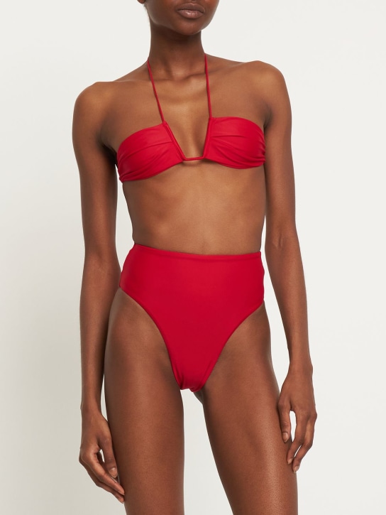 Ziah: Slip bikini vita alta 90’s - Rosso - women_1 | Luisa Via Roma