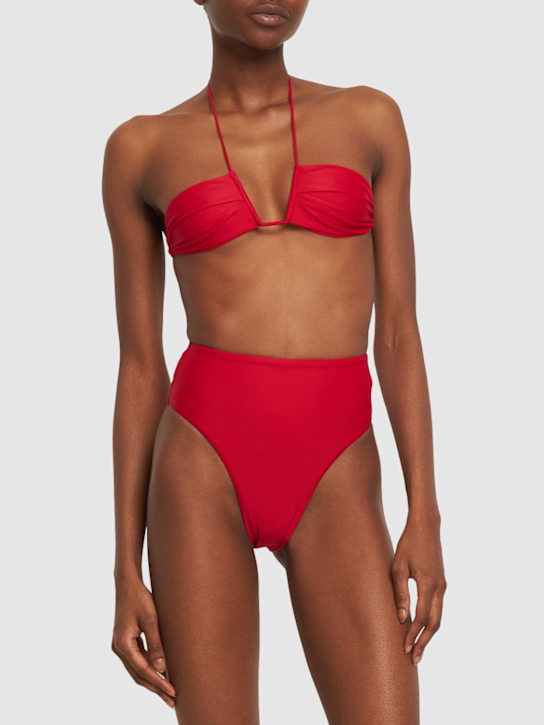 Ziah: 90's high waist bikini bottoms - Red - women_1 | Luisa Via Roma