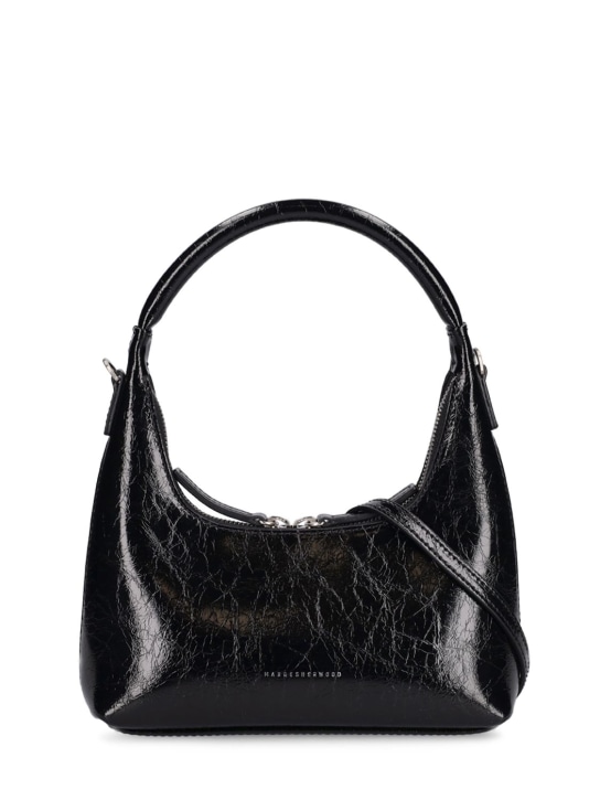 Marge Sherwood: Mini hobo shoulder bag - Black Crinkle - women_0 | Luisa Via Roma