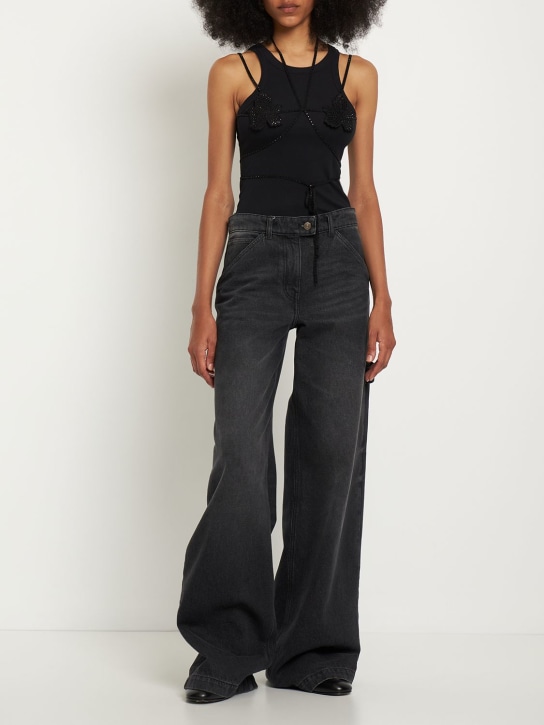 Andreadamo: Soutien-gorge feuilles de figues - Noir - women_1 | Luisa Via Roma