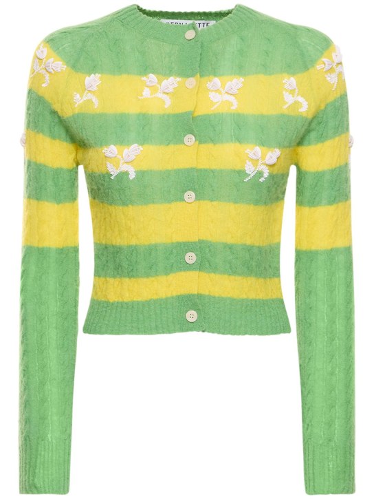 Bernadette Antwerp: CARDIGAN AUS WOLLMISCHSTRICK „LILIBETH“ - Gelb/Multi - women_0 | Luisa Via Roma