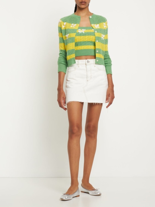 Bernadette Antwerp: CARDIGAN AUS WOLLMISCHSTRICK „LILIBETH“ - Gelb/Multi - women_1 | Luisa Via Roma