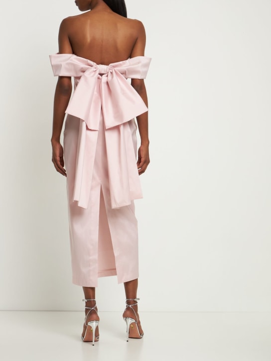 Bernadette Antwerp: Vestito Julia in taffetà con fiocco - Blush Pink - women_1 | Luisa Via Roma