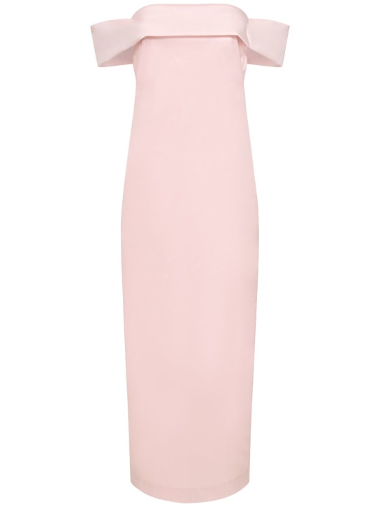 Bernadette Antwerp: Vestito Julia in taffetà con fiocco - Blush Pink - women_0 | Luisa Via Roma