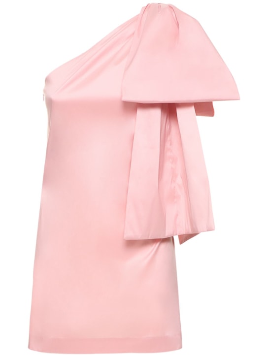 Bernadette Antwerp: Robe courte en taffetas avec nœud Josselin - Warm Pink - women_0 | Luisa Via Roma