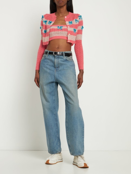 Bernadette Antwerp: Dahlia针织短款上衣 - 粉色/多色 - women_1 | Luisa Via Roma