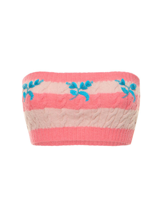 Bernadette Antwerp: Dahlia针织短款上衣 - 粉色/多色 - women_0 | Luisa Via Roma