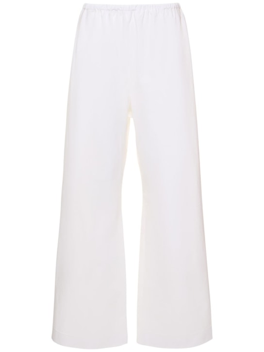 Interior: The Arthur cotton wide pants - White - women_0 | Luisa Via Roma