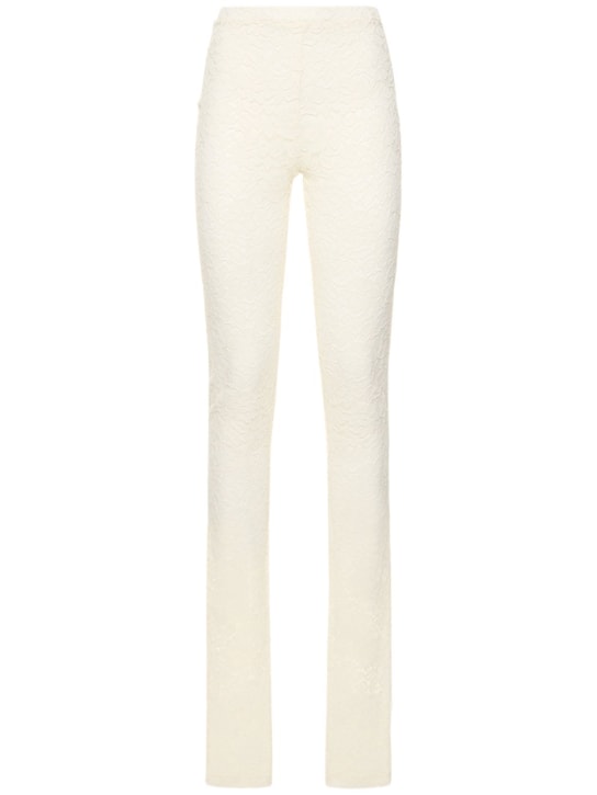 Interior: Pantalon en dentelle de coton mélangé Carrie - Blanc - women_0 | Luisa Via Roma