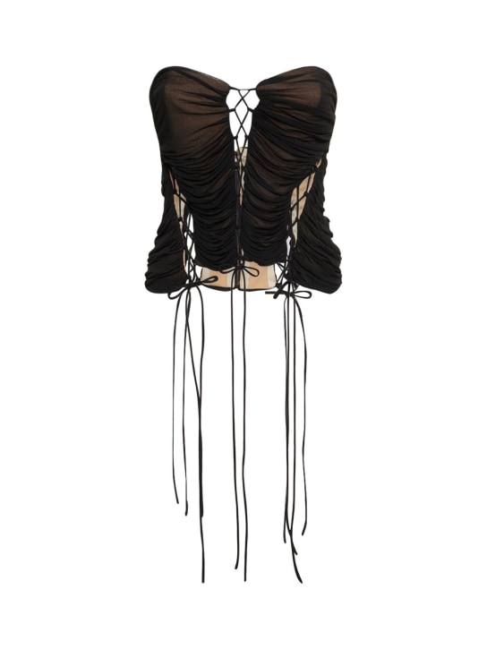 Interior: Bea ビスコースコルセットトップ - ブラック - women_0 | Luisa Via Roma