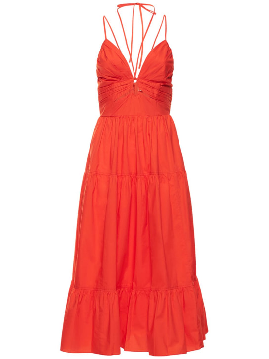 Ulla Johnson: Robe midi en popeline de coton Phoebe - women_0 | Luisa Via Roma