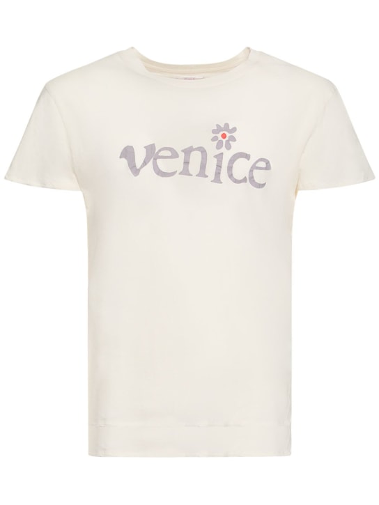 ERL: T-shirt imprimé Venice - Blanc - men_0 | Luisa Via Roma