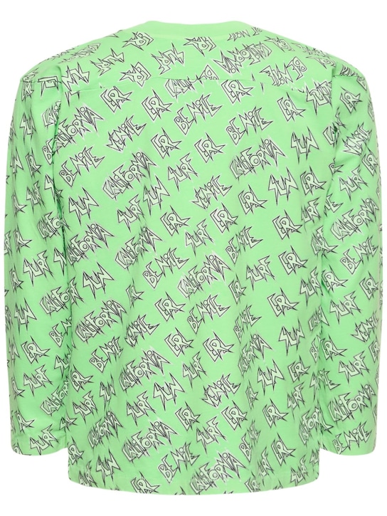ERL: Printed long sleeved t-shirt - Green - men_2 | Luisa Via Roma