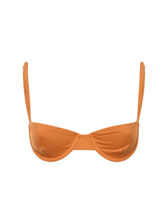Anemos: The Balconette underwire bikini top - Orange - women_0 | Luisa Via Roma