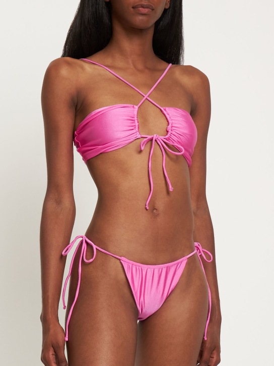 Jade Swim: Livi bandeau bikini top - Pink - women_1 | Luisa Via Roma