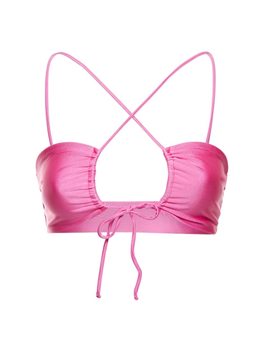 Jade Swim: Livi bandeau bikini top - Pink - women_0 | Luisa Via Roma