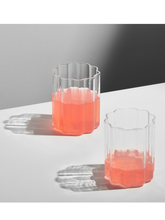 FAZEEK: Set de 2 vasos Wave - Transparente - ecraft_1 | Luisa Via Roma
