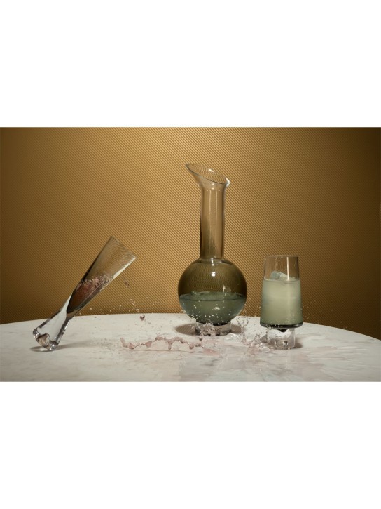 Tom Dixon: Set of 2 Tank champagne glasses - Schwarz - ecraft_1 | Luisa Via Roma