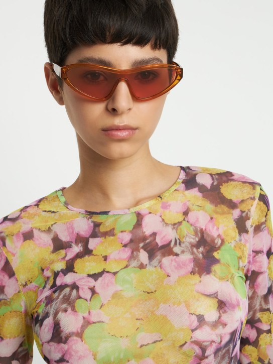 Zimmermann: Coaster cat-eye acetate sunglasses - Karamel - women_1 | Luisa Via Roma