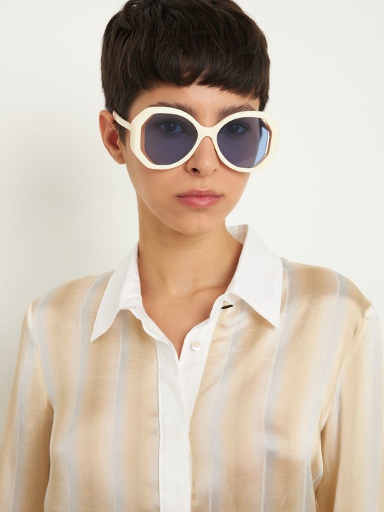 Zimmermann: Tama hexagon acetate sunglasses - women_1 | Luisa Via Roma