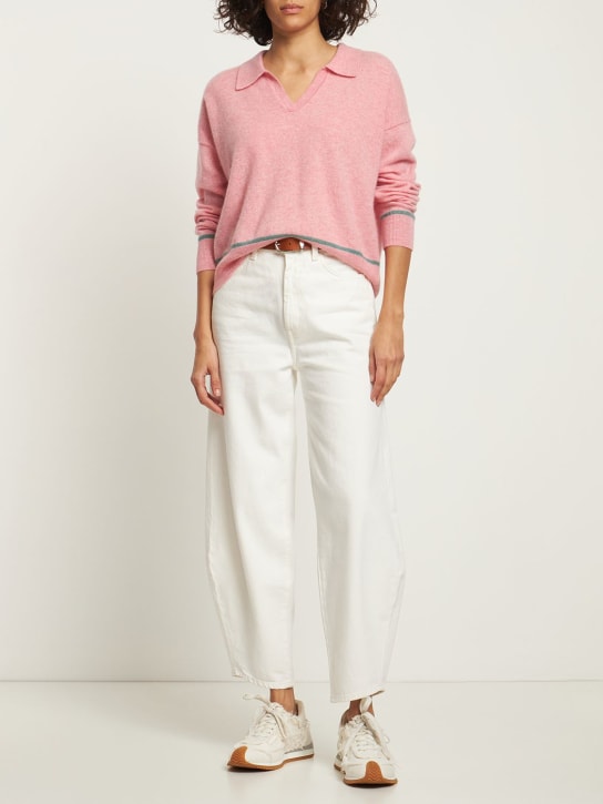 Maria de la Orden: Jane 3/4 cashmere knit polo sweater - women_1 | Luisa Via Roma