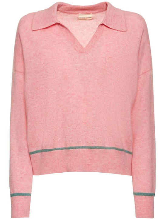 Maria de la Orden: Jane 3/4 cashmere knit polo sweater - women_0 | Luisa Via Roma