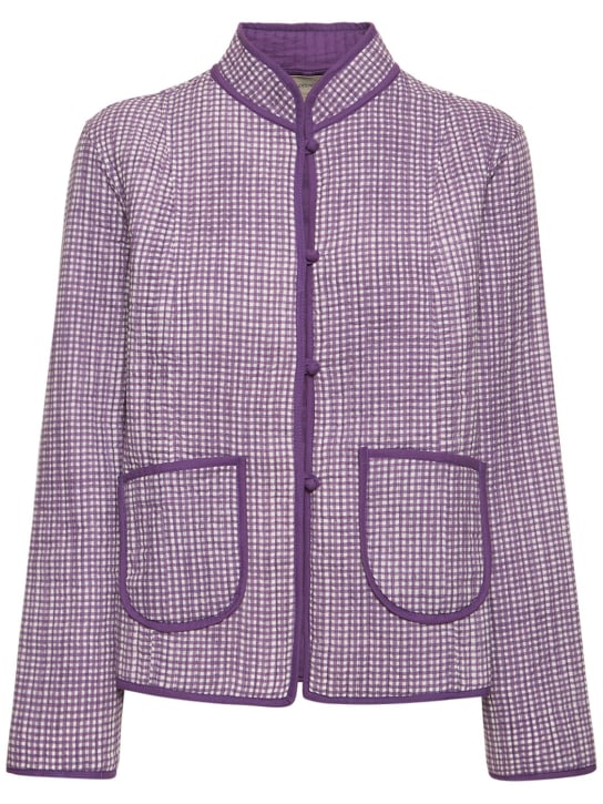 Maria de la Orden: LVR Exclusiva Chaqueta de gingham - Multicolor - women_0 | Luisa Via Roma