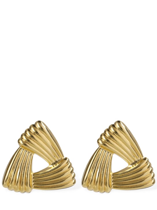 Destree: Sonia small triangle stud earrings - Altın Rengi - women_0 | Luisa Via Roma