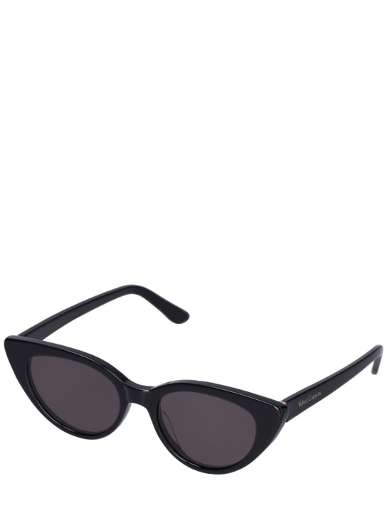 Velvet Canyon: La Feline cat-eye acetate sunglasses - Black/Smoke - women_1 | Luisa Via Roma