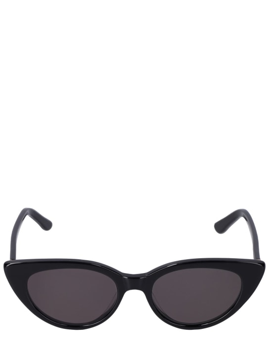 Velvet Canyon: La Feline cat-eye acetate sunglasses - Black/Smoke - women_0 | Luisa Via Roma