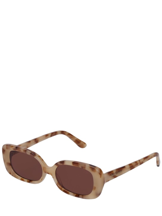 Velvet Canyon: Zou Bisou squared acetate sunglasses - Camel/Brown - women_1 | Luisa Via Roma