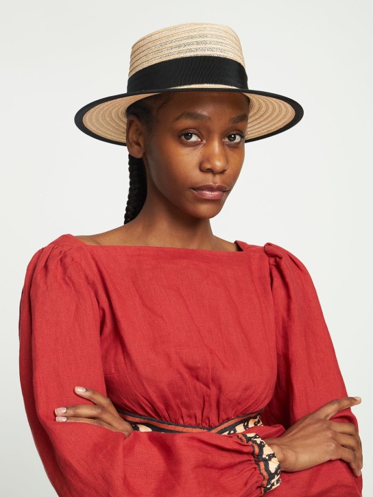 Destree: Cappello Gerard in paglia - Nero - women_1 | Luisa Via Roma