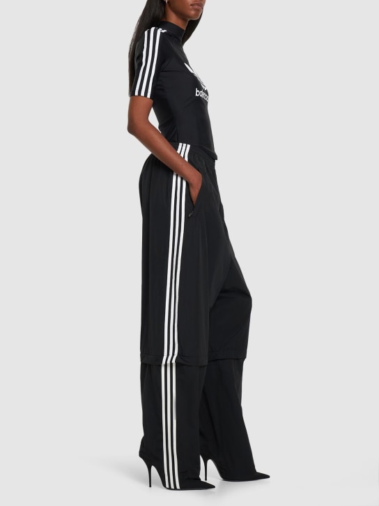 Balenciaga: Adidas科技织物府绸连鞋裤 - 黑色 - women_1 | Luisa Via Roma